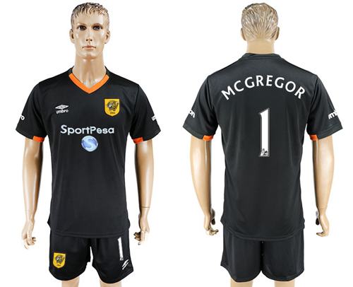 Hull City #1 Mcgregor Away Soccer Club Jersey
